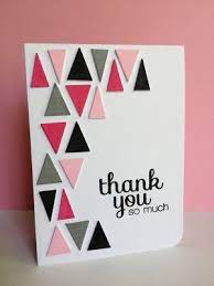 Create a repeating pattern using your logo or a tool of the trade to add depth to your business card background. Paper Cards Handmade Thank You Cards Cards