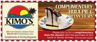Kimo S Restaurant Free Hula Pie Hula Pie Maui Travel Restaurant
