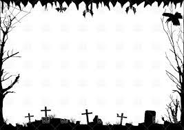 Dark Boarder Page Clipart Clipart Suggest Halloween Borders Clip Art Borders Halloween Silhouettes