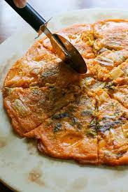 Kimchi Pancakes Kimchi Buchimgae My Korean Kitchen