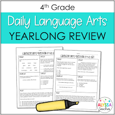 Inferences are a huge theme at this level. 4th Grade Daily Language Arts Review Worksheets