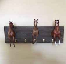 Equestrian Horse Hooks Wall Hanging Hooks Breyer Horses On Etsy Horse Decor Equestrian Decor Horse Decor Bedroom