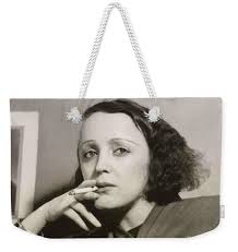 An Intriguing Look from Edith Piaf Weekender Tote Bag