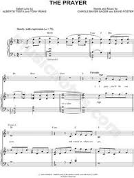 Celine Dion The Prayer Sheet Music In F Major Transposable Download Print The Prayer Sheet Music Sheet Music Celine Dion
