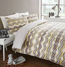 Stockholm Reversible Duvet Quilt Cover Double Bed Bedding Set Lemon Yellow New Amazon Co Uk Kitchen Home Blue Panels Yellow Bedding Quilt Cover