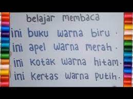 Contoh montase untuk anak sd kelas 4. Belajar Mengeja Dan Membaca Kalimat Sederhana Untuk Anak Anak Youtube