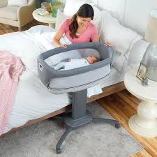 Close To You 3 In 1 Bedside Bassinet Heather Grey In 2020 Bedside Bassinet Bassinet Baby Bassinet
