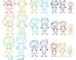 Stick figure family illustrations and clipart. Stick Figure Clipart Clip Art Stick People Family And Pets Etsy Clip Art Stick Figure Drawing Stick Figures