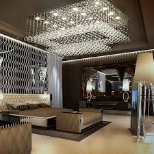 Rectangular Multi Layer Cloud Design Crystal Chandelier Chandelier In Living Room Living Room Design Inspiration Chandelier Ceiling Lights