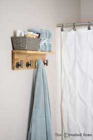 It is hidden but in plain view, easy to access and probably the last place anyone is going to look fo… Diy Wooden Towel Hook Rack Tutorial The Created Home