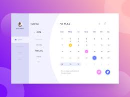 Calendar App Development Design Calendar Web Design