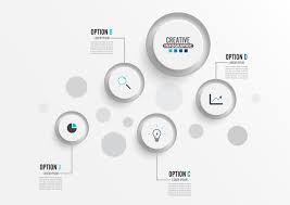 Vector Infographic Template With 3d Paper Label Business