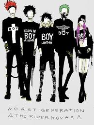 Luffy Trafalgar Law Eustass Kid And Jewelry Bonney One Piece One Piece Luffy One Piece Anime One Piece Fanart