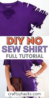 Do this on both sides and write it down. Diy No Sew Shirt Cut T Shirt Craftsy Hacks