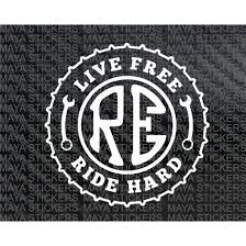 #ridetolivebc vancouver & fraser valley m/c rides sept 13, 2020 westcoast motorcycle ride to live. Live Free Ride Hard Custom Sticker For Royal Enfield Bullet Bikes