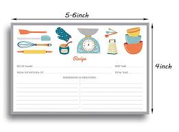 30sheet 4x5.6 inches kitchenware recipe