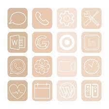200 Beige App Icons For Ios 14 Update Minimalist Icons For Etsy Iphone Photo App Minimalist Icons App Icon