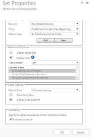 putting a chart into a form customer engagement dynamics