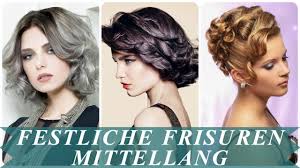 Die haare mit haarwax durchwuscheln für einen lässigen look. Unsere Top 20 Festliche Frisuren Mittellange Haare Youtube