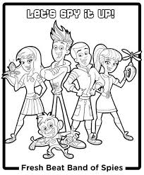 Fresh Beat Band Of Spies Group Coloring Pages Coloring Pages Nick Jr Coloring Pages Superman Coloring Pages