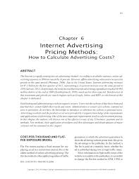 Marketing search engine marketing | what is written by: Pdf Internet Advertising Pricing Methods How To Calculate Advertising Costs