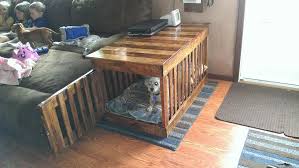 Pin By Jeremiah Johnson On Stuff I Ve Built Indoor Dog Kennel Pallet Dog House Wooden Dog Crate