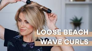 Color by neil george salon colorist johnny ramirez. Loose Beach Wave Curls 2020 Short Hair Tutorial Youtube