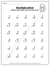 single digit multiplication worksheets exercise 2 your home teacher