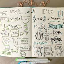 Banners and headers get intermixed, so lets not get confused as we continue scrolling down this post on both bullet journal headers and banners for bullet journal! 20 Easy Bullet Journal Header Ideas You Can Copy