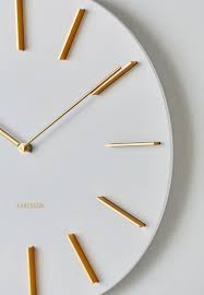 This is made of plastic in white and gold frame finish 9x7x4cm pearl brings classic minimalistic clock designs at affordable prices. Buy Karlsson White Discreet White And Gold Wall Clock For Women In Mena Worldwide Ka5783wh