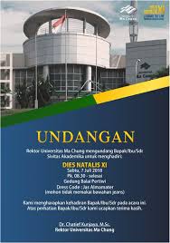 Natal day or day of birth), op. Universitas Ma Chung Building A Brighter Tomorrow