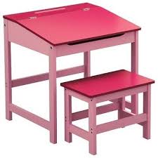 Childrens Desk And Stool Pink Mdf For Children S Bedroom Study Room Furniture Childrens Desk Pink Desk Childrens Desk And Chair