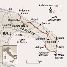 Informations, photos, tourisme, villes et villages, sites remarquables et. Circuit Carte Italie Le Charme Des Pouilles A Velo Puglia Italy Puglia Road Trip