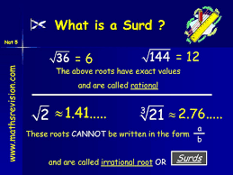 Surds Indices What Is A Surd Ppt Video Online Download