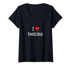 Amazon.com: Womens I Love Twinks with Heart Cute Shirt for Gay Men LGBT  Pride V-Neck T-Shirt : Clothing, Shoes & Jewelry
