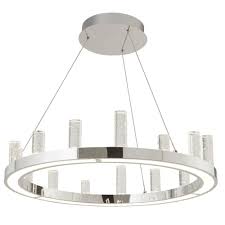 Led round chrome /silver bathroom ceiling light fitting ip44 4000k cool white. 3167cc Modern Led Round Ceiling Clear Bubble Glass Columns Chrome