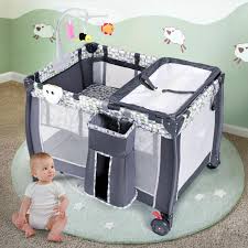 87 99 Foldable Travel Baby Crib Playpen Infant Bassinet Bed Mosquito Net Music W Bag Baby Cribs Bed Bassinet Baby Bassinet