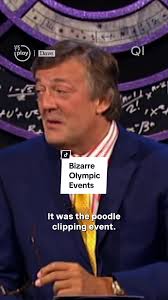 Bizarre Olympic events #QI #stephenfry #olympics #comedy Watch classic QI  and QI XL, evenings