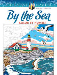 Creative haven dogs color by number coloring book (paperback or softback). Creative Haven By The Sea Color By Number Creative Haven Coloring Books George Toufexis Amazon De Bucher