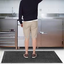 Rubber flooring is a popular choice of floor covering in many locations, from public locations to private residences. Black Anti Fatigue Floor Mat 36 60 Commercial Heavy Duty Restaurant Floor Mats Ebay