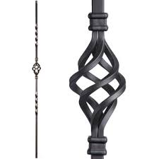 Spindles are often the most decorative part of a staircase and vary in design from traditional wooden stair spindles to contemporary metal designs. Iron Stair Balusters Stair Parts The Home Depot