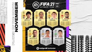 Der sieger des votings kann bei fifa 21 dank einer squad building challenge (sbc). Fifa 21 La Liga Potm Fur November Wird Gewahlt