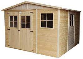 timbela m335 abri de jardin en bois exterieur maison de jardin en pin epicea 316x324 cm 9 m construction de pa jardins en bois abri de jardin hangar a bois