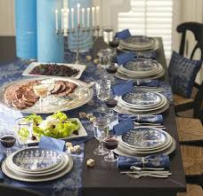 12 Beautiful Table Settings For Hanukkah Hanukkah Table Setting Chanukah Decor Hanukkah Dinner