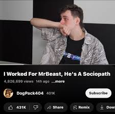 This MrBeast exposé is absolutely insane : rh3h3productions