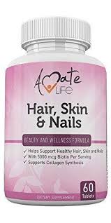 It promotes healthy hair growth at times when your hair seems to have stopped growing or is starting to fall rapidly. Hair Skin And Nails Vitamins Complex 5000 Mcg Biotin Vitamins For Hai Ninelife Russia