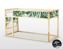 decals for kura bed ikea tropical leaves bed sticker set etsy domiki
