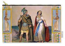 MARC ANTONY and CLEOPATRA Zip Pouch by Granger