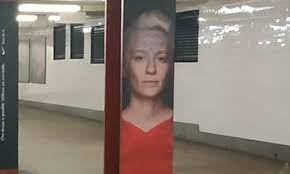 The bigoted vandal scribbled marker over rapinoe's face and forehead monday morning on more than six posters displayed throughout the mezzanine level of the station near sixth avenue and west 42nd. Posters Featuring Megan Rapinoe Are Vandalized In New York Subway Daily Mail Online