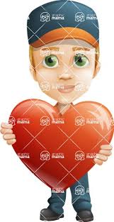 Young Delivery Man Cartoon Vector Character AKA Brandon